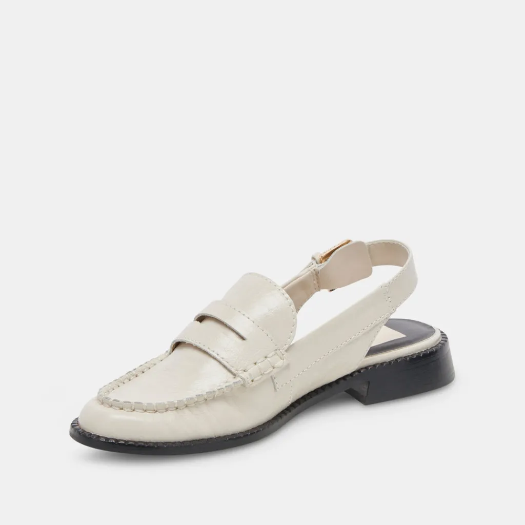 DOLCE VITA Flats & Loafers*Hardi Loafers Ivory Crinkle Patent