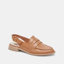 DOLCE VITA Flats & Loafers*Hardi Loafers Tan Crinkle Patent