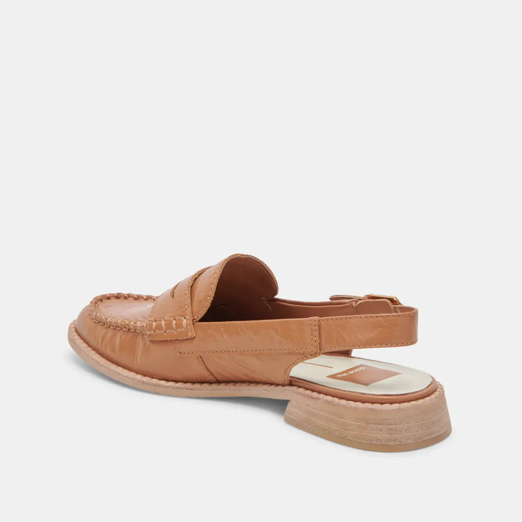 DOLCE VITA Flats & Loafers*Hardi Loafers Tan Crinkle Patent