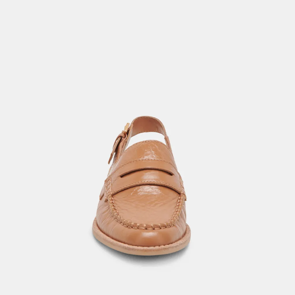 DOLCE VITA Flats & Loafers*Hardi Loafers Tan Crinkle Patent