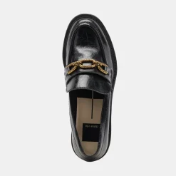 DOLCE VITA Wedges*Harlen Loafer Midnight Crinkle Patent