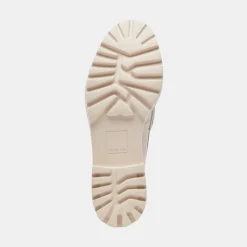 DOLCE VITA Wedges*Harlen Loafers Ivory Crinkle Patent