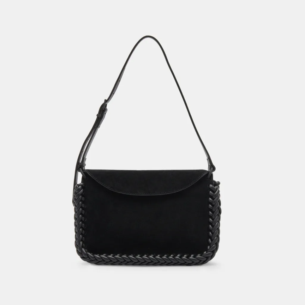 DOLCE VITA Handbags*Harper Shoulder Bag Black Suede