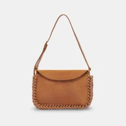DOLCE VITA Handbags*Harper Shoulder Bag Rusty Oak Suede