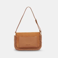 DOLCE VITA Handbags*Harper Shoulder Bag Rusty Oak Suede