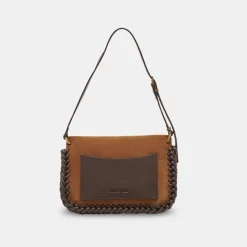 DOLCE VITA Handbags*Harper Shoulder Bag Tobacco Suede