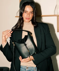 DOLCE VITA Handbags*Harriet Bucket Bag Black Snake Leather