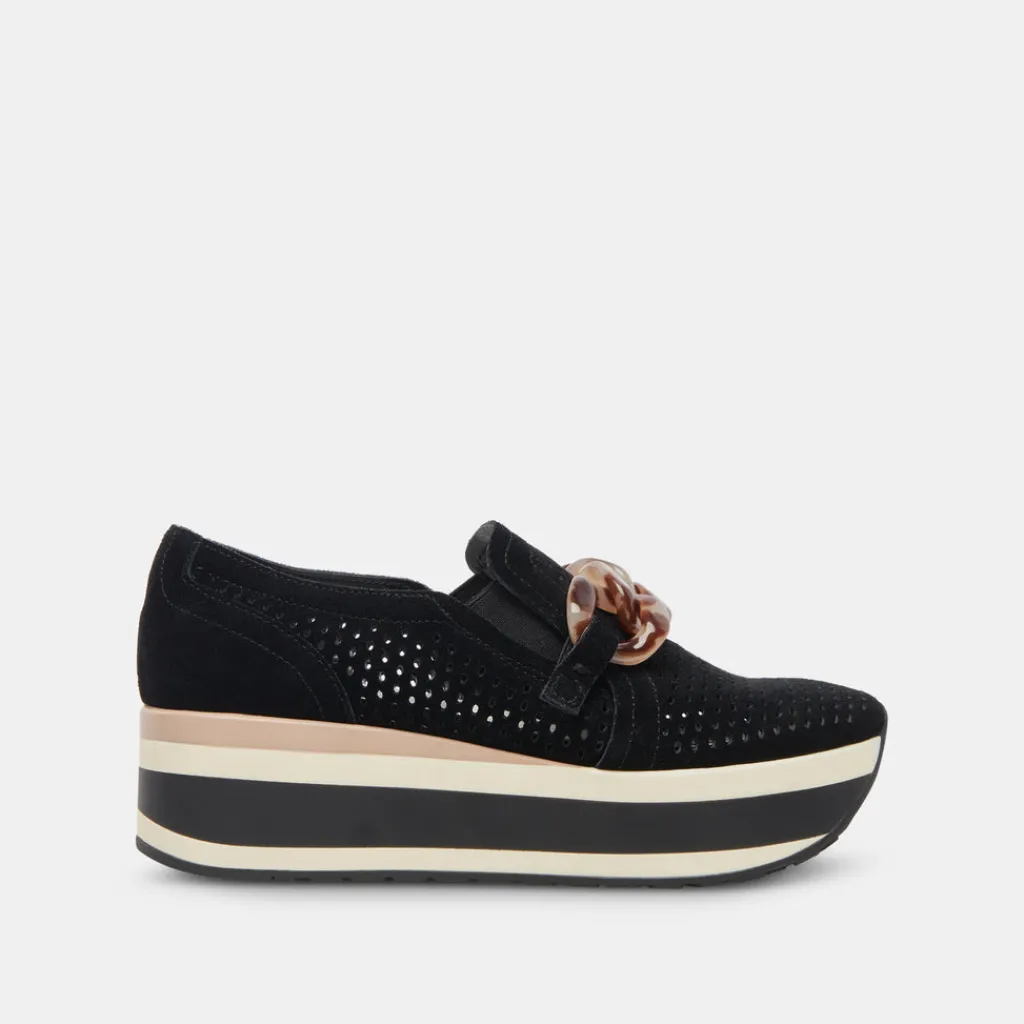 DOLCE VITA Sneakers*Jhenee Perforated Sneakers Onyx Suede
