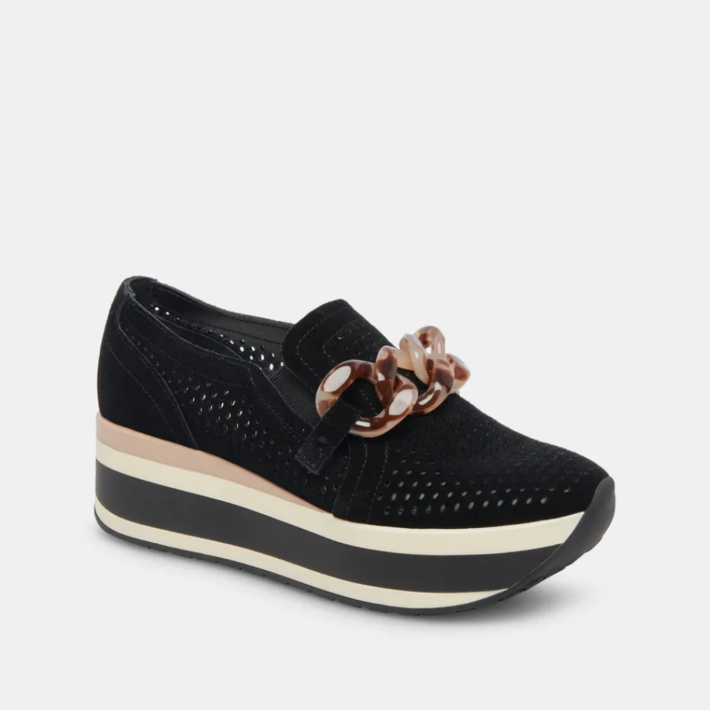 DOLCE VITA Sneakers*Jhenee Perforated Sneakers Onyx Suede