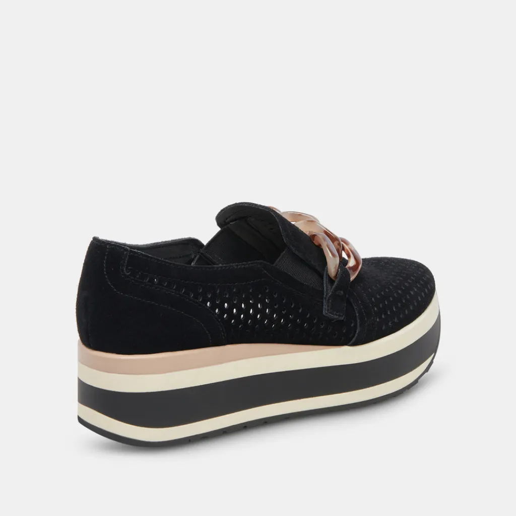 DOLCE VITA Sneakers*Jhenee Perforated Sneakers Onyx Suede