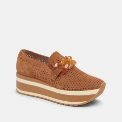 DOLCE VITA Sneakers*Jhenee Perforated Sneakers Pecan Suede