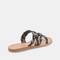 DOLCE VITA Sandals*Khloe Sandals Black Rhinestone