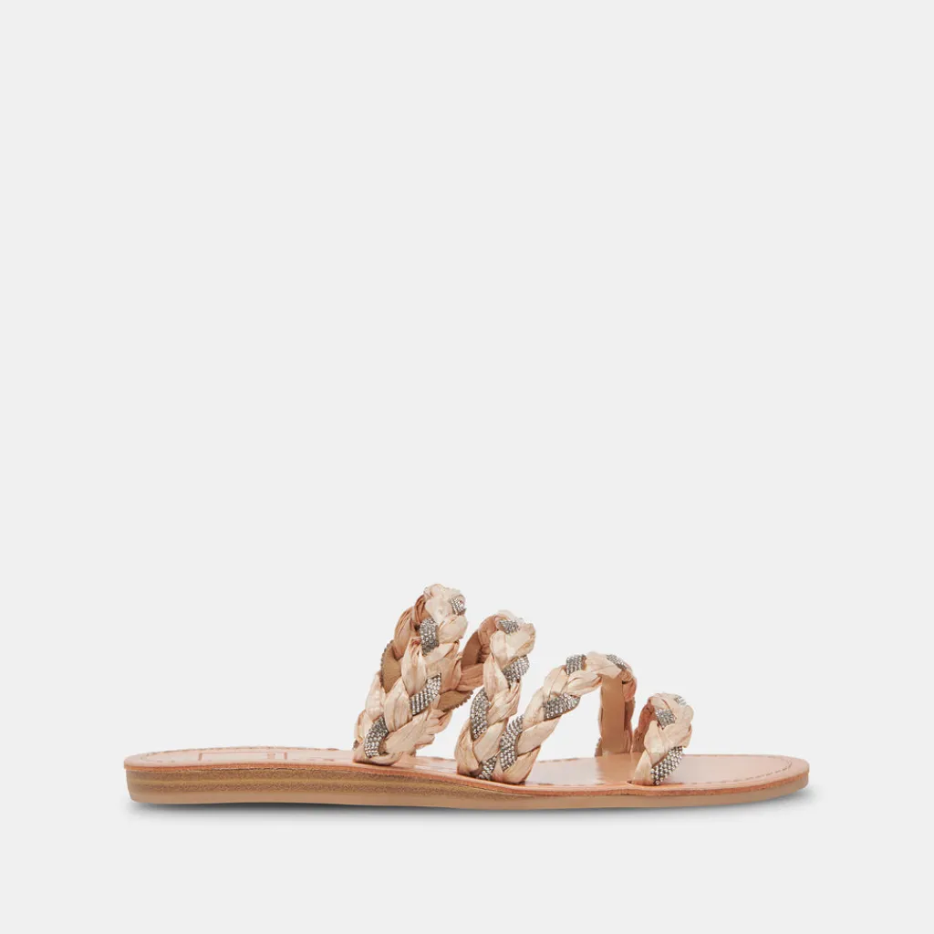 DOLCE VITA Sandals*Khloe Sandals Natural Rhinestone
