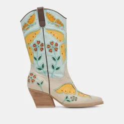 DOLCE VITA Boots & Booties*Lelou Boots Ivory Multi Leather