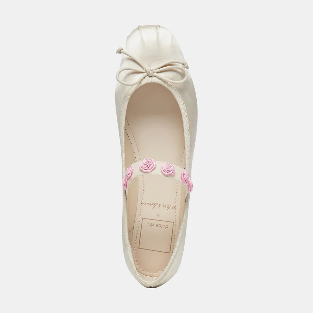 DOLCE VITA Flats & Loafers*Lilly Ballet Flats Ivory Multi Satin