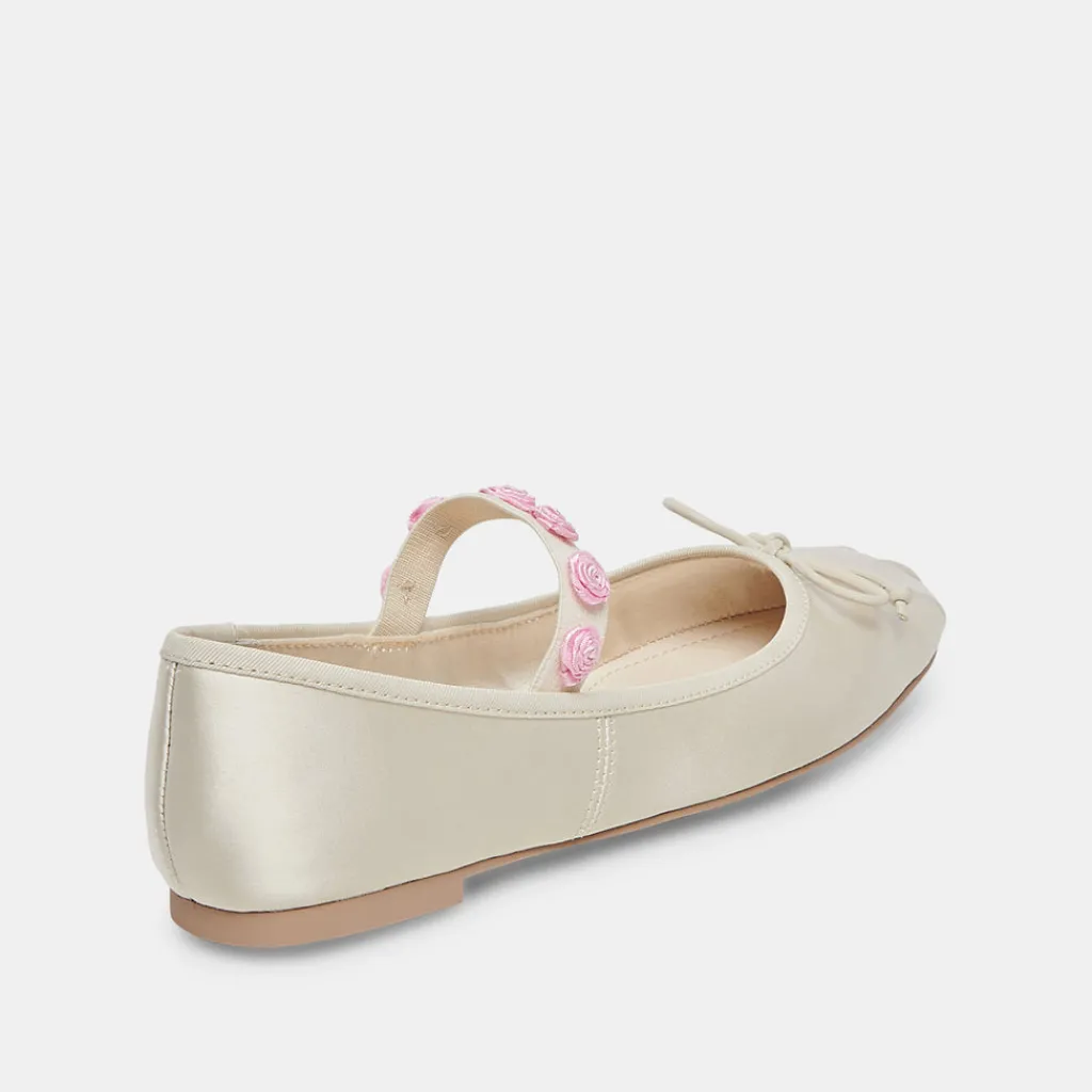 DOLCE VITA Flats & Loafers*Lilly Ballet Flats Ivory Multi Satin