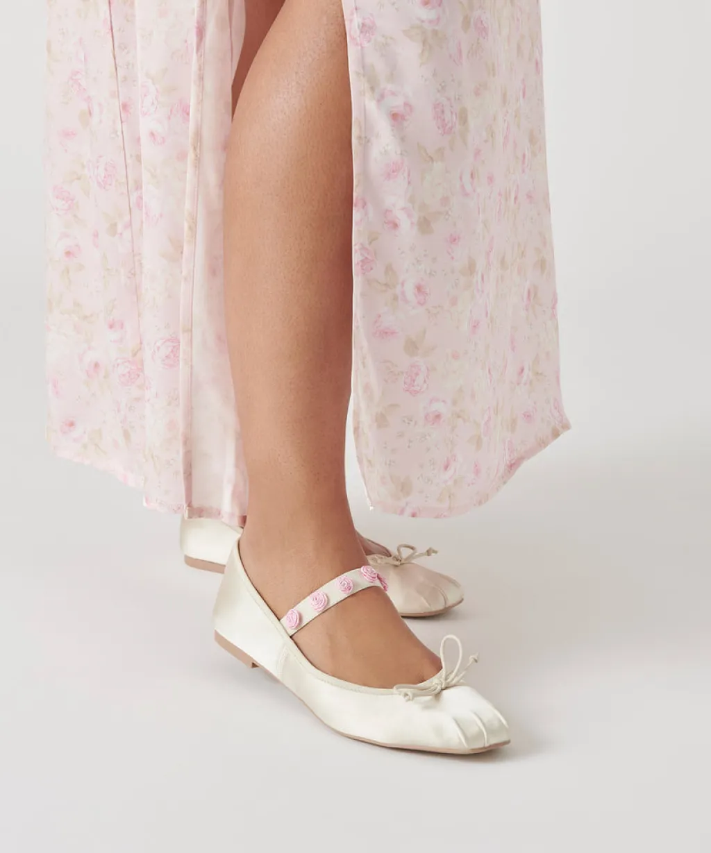 DOLCE VITA Flats & Loafers*Lilly Ballet Flats Ivory Multi Satin