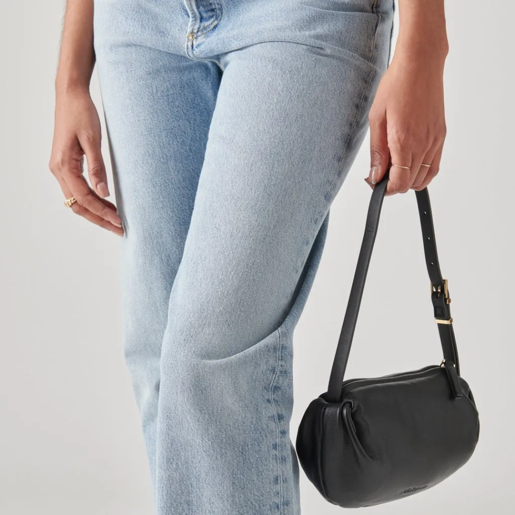 DOLCE VITA Handbags*Livi Shoulder Bag Black Leather