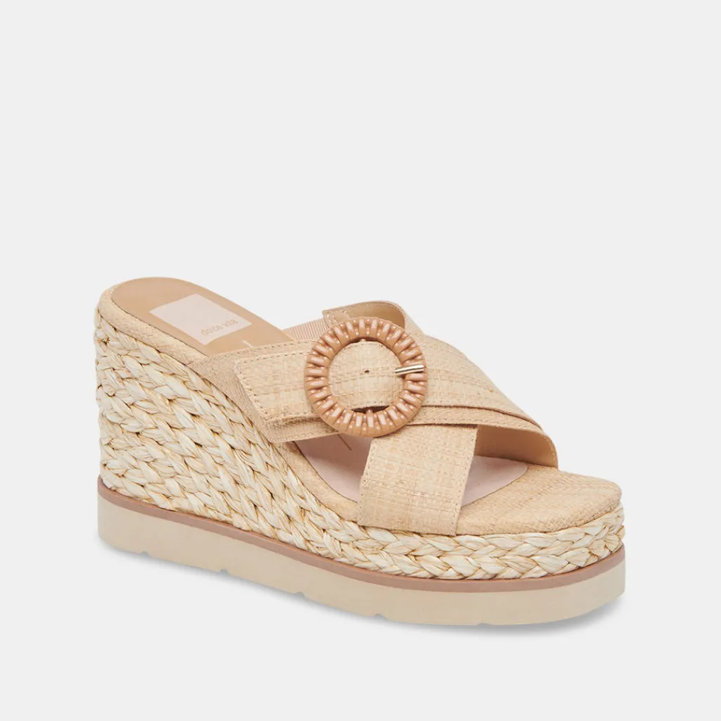 DOLCE VITA Wedges*Luiz Wedges Lt Natural Raffia