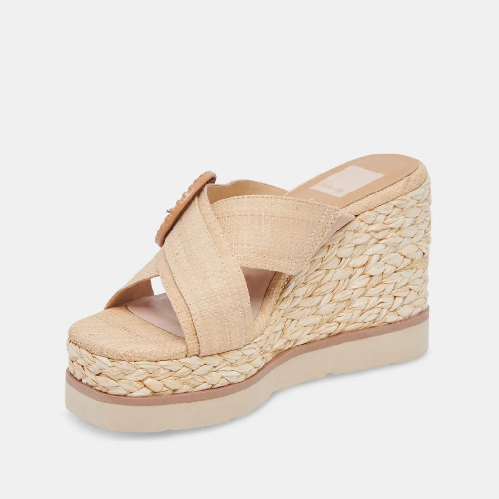 DOLCE VITA Wedges*Luiz Wedges Lt Natural Raffia