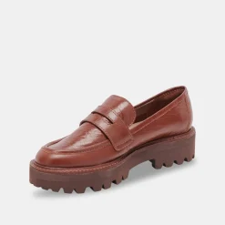 DOLCE VITA Flats & Loafers*Malila Loafers Brown Crinkle Patent