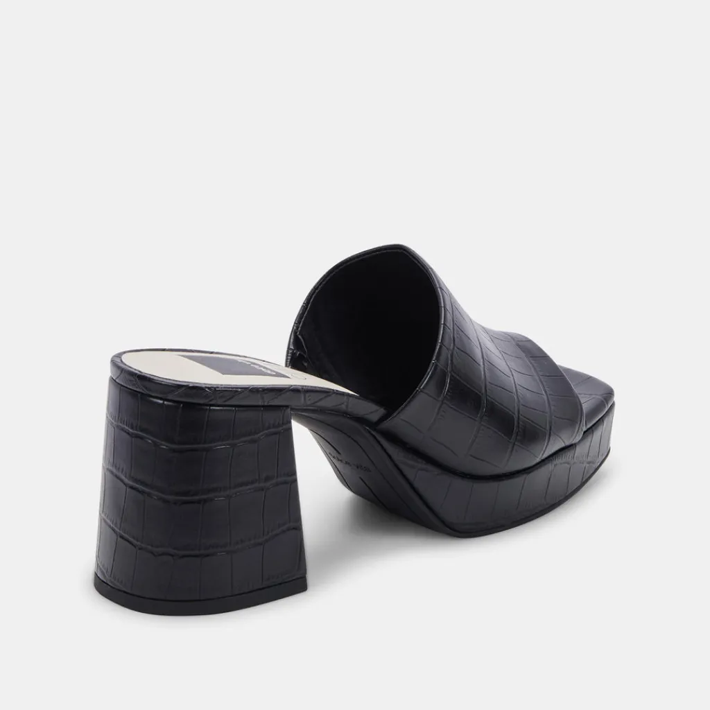 DOLCE VITA Heels*Marsha Heels Noir Embossed Stella