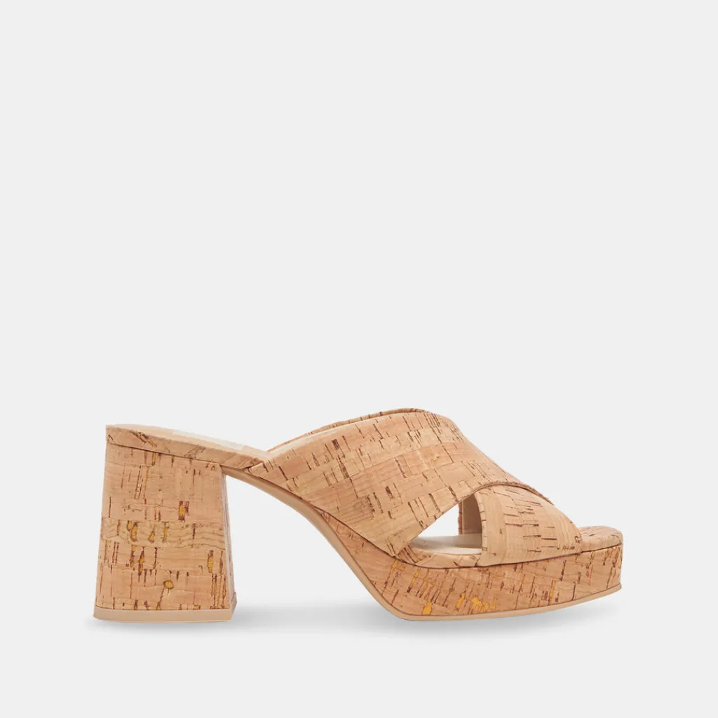 DOLCE VITA Sandals*Martin Heels Natural Cork
