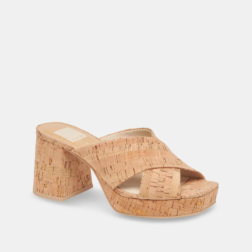 DOLCE VITA Sandals*Martin Heels Natural Cork