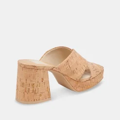 DOLCE VITA Sandals*Martin Heels Natural Cork