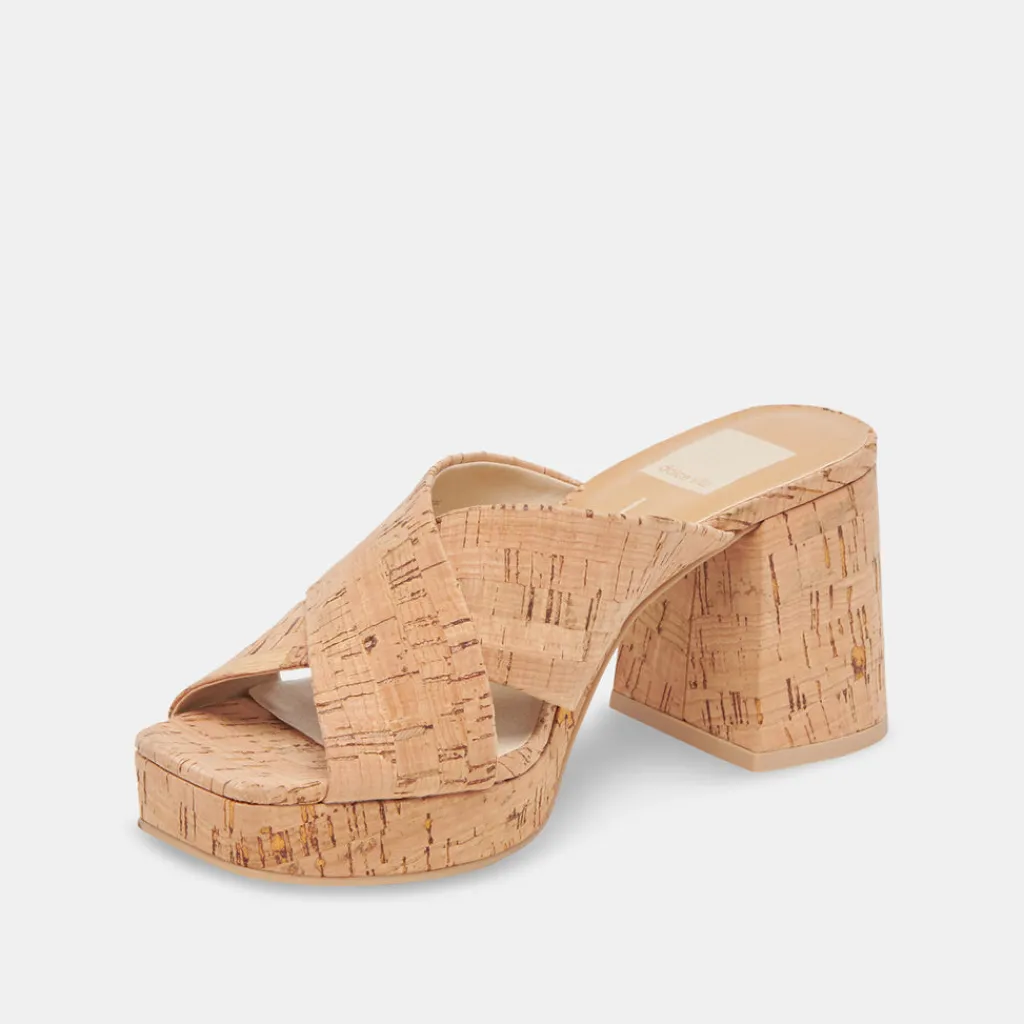 DOLCE VITA Sandals*Martin Heels Natural Cork