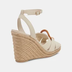 DOLCE VITA Wedges*Maze Wedges Ivory Leather