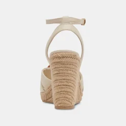 DOLCE VITA Wedges*Maze Wedges Ivory Leather