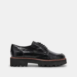 DOLCE VITA Sneakers*Morna Oxfords Midnight Crinkle Patent