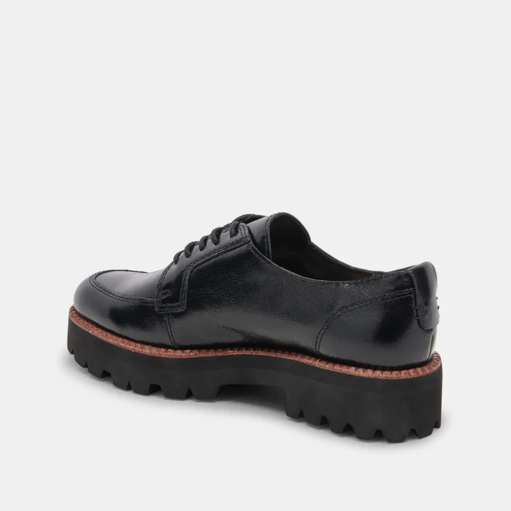 DOLCE VITA Sneakers*Morna Oxfords Midnight Crinkle Patent