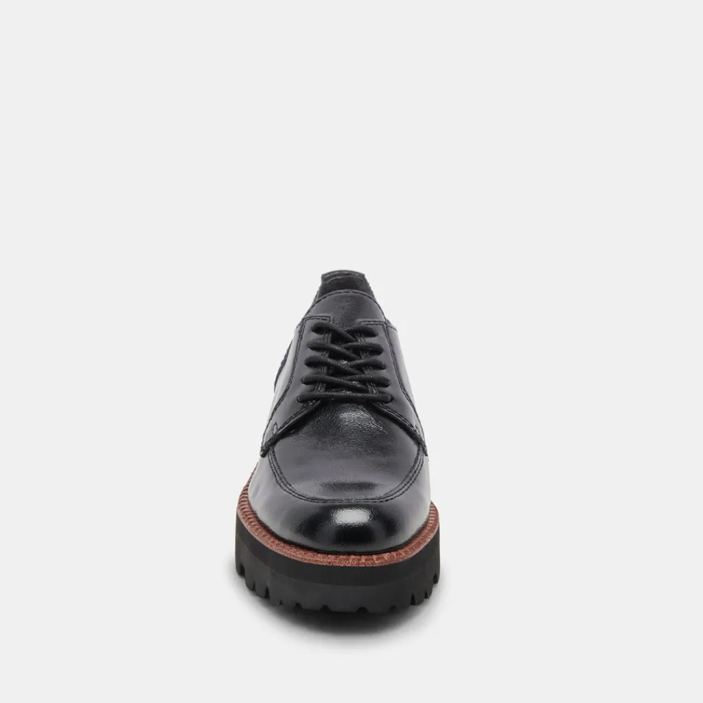 DOLCE VITA Sneakers*Morna Oxfords Midnight Crinkle Patent