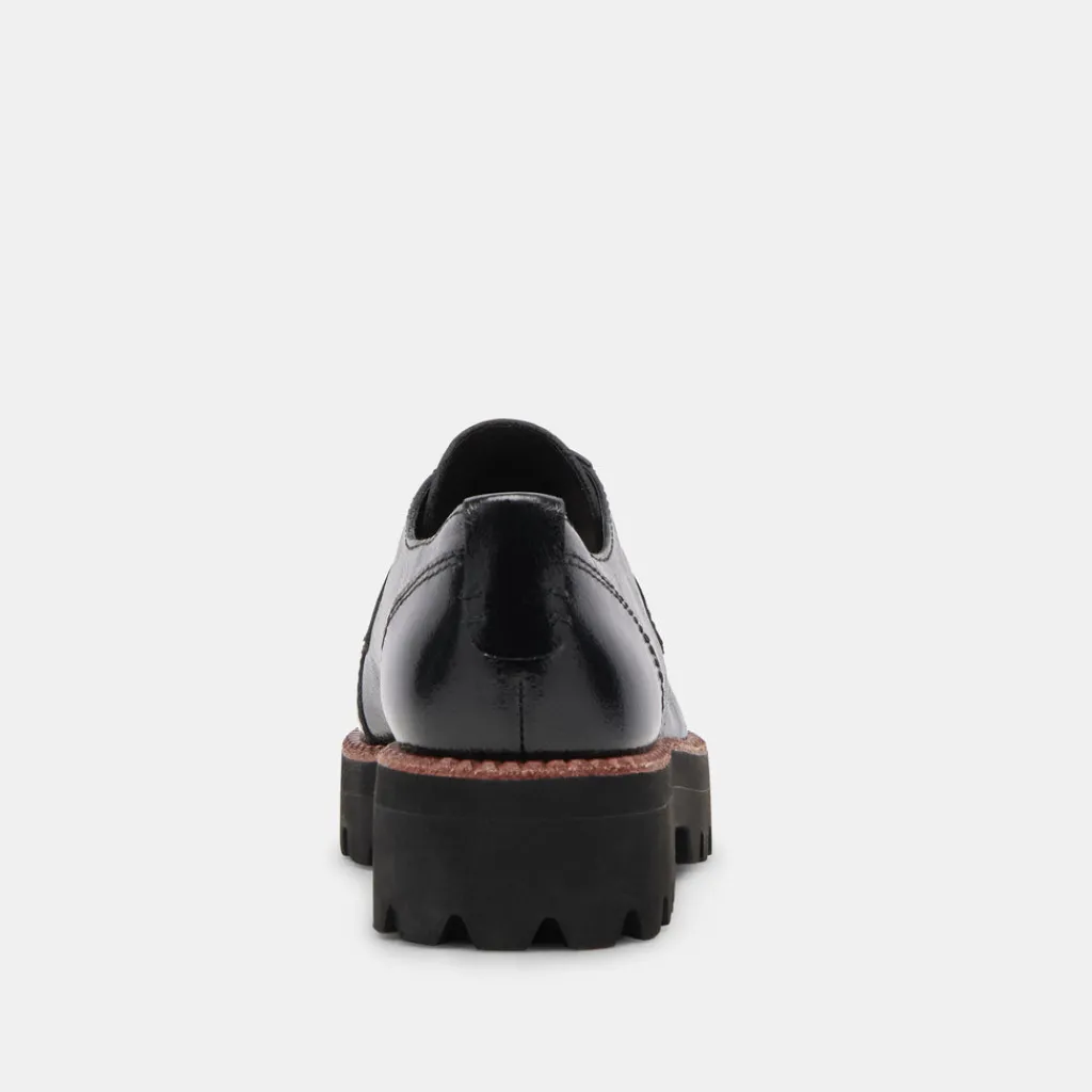 DOLCE VITA Sneakers*Morna Oxfords Midnight Crinkle Patent