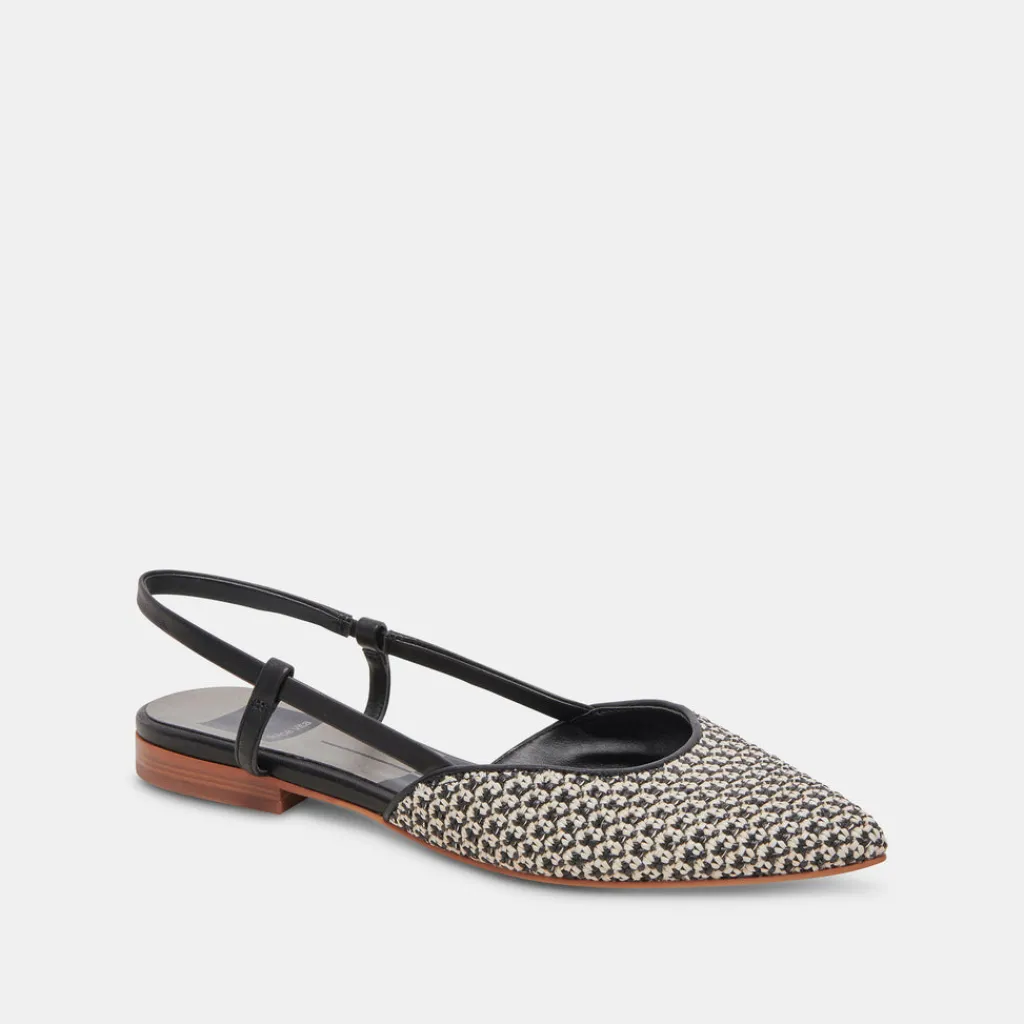 DOLCE VITA Flats & Loafers*Narah Flats Black Natural Raffia