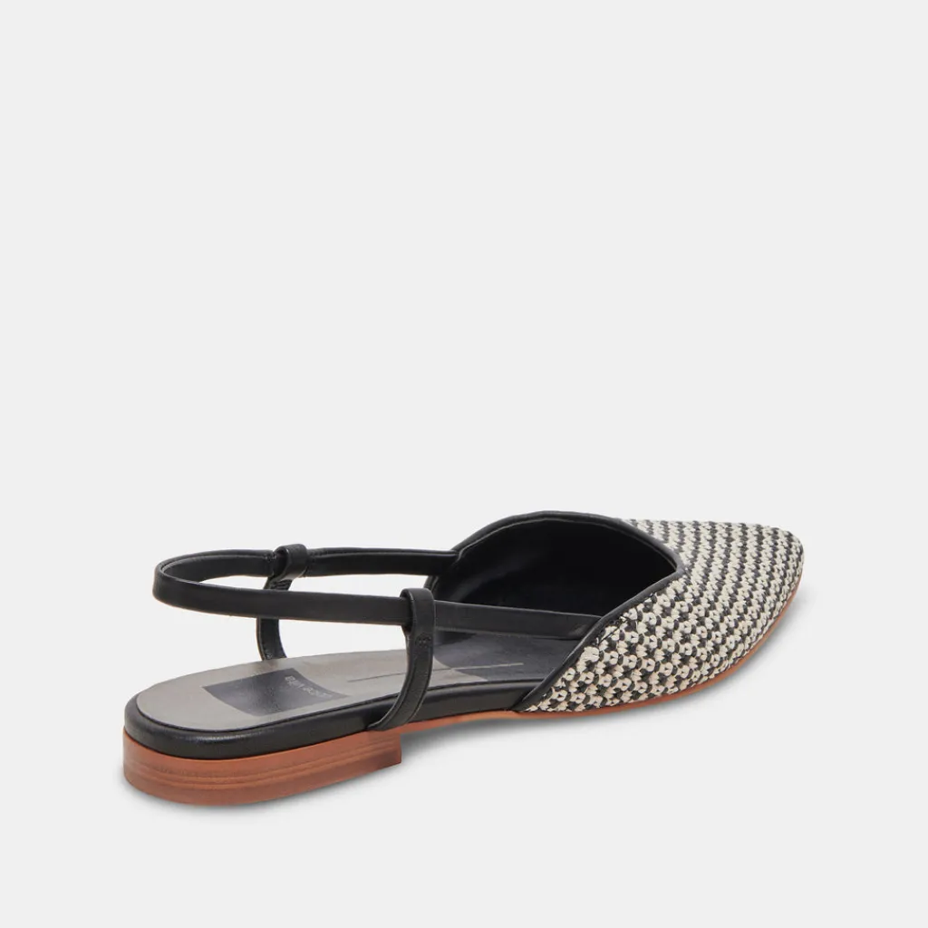 DOLCE VITA Flats & Loafers*Narah Flats Black Natural Raffia