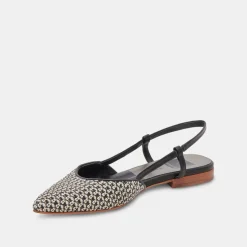 DOLCE VITA Flats & Loafers*Narah Flats Black Natural Raffia