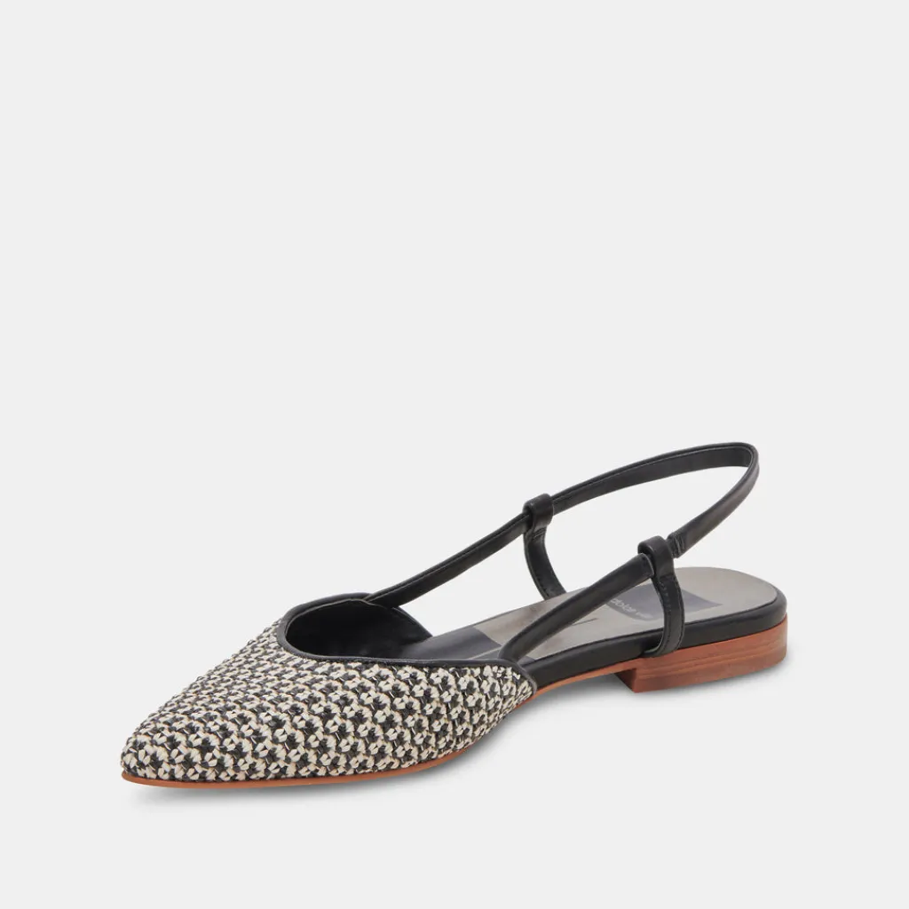 DOLCE VITA Flats & Loafers*Narah Flats Black Natural Raffia