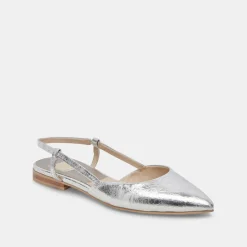 DOLCE VITA Flats & Loafers*Narah Flats Silver Metallic Leather