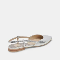 DOLCE VITA Flats & Loafers*Narah Flats Silver Metallic Leather