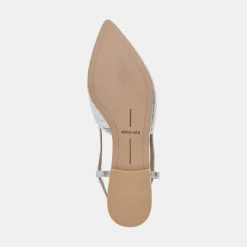 DOLCE VITA Flats & Loafers*Narah Flats Silver Metallic Leather