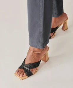 DOLCE VITA Heels*Nitro Heels Black Raffia