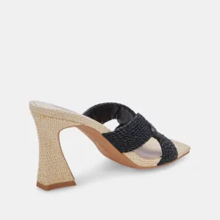 DOLCE VITA Heels*Nitro Heels Black Raffia