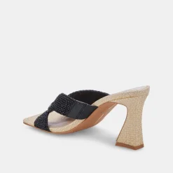 DOLCE VITA Heels*Nitro Heels Black Raffia