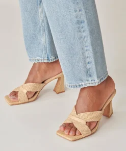 DOLCE VITA Heels*Nitro Heels Lt Natural Raffia