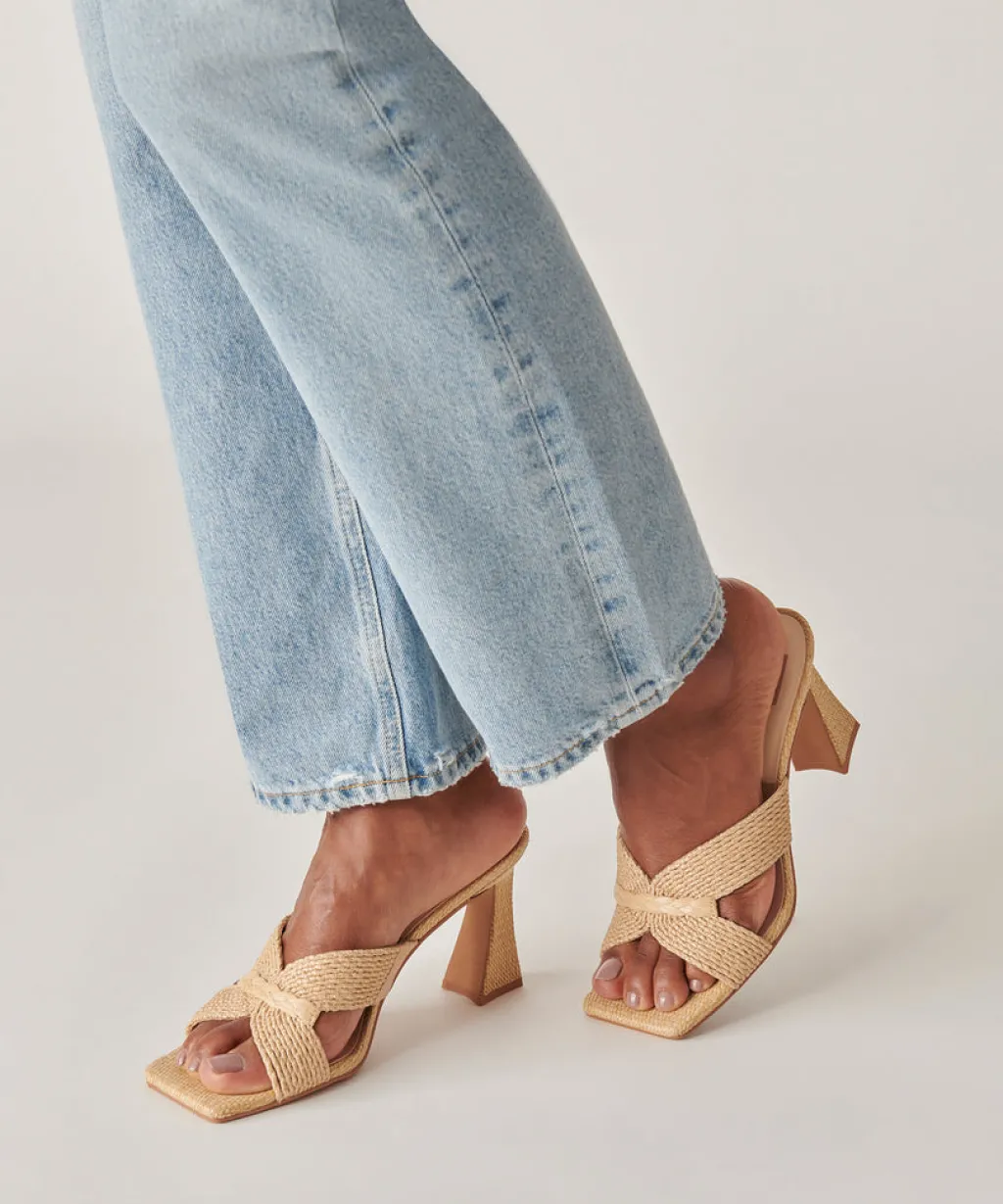 DOLCE VITA Heels*Nitro Heels Lt Natural Raffia