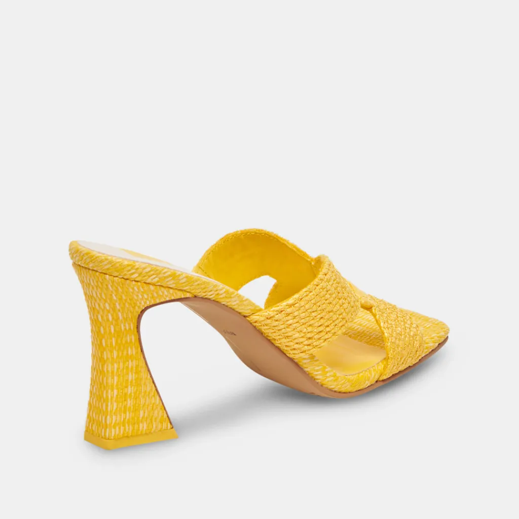 DOLCE VITA Heels*Nitro Heels Yellow Raffia