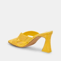 DOLCE VITA Heels*Nitro Heels Yellow Raffia